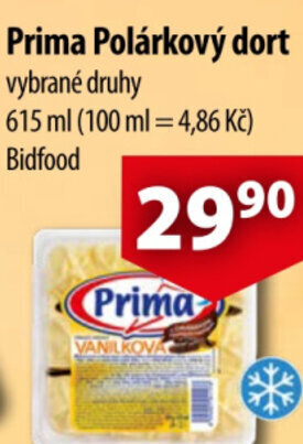 CBA Prima Polárkový dort nabídka