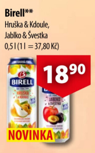 CBA Birell nabídka