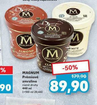 Kaufland Magnum prémiová zmrzlina nabídka