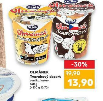 Kaufland Olmánek tvarohový dezert nabídka
