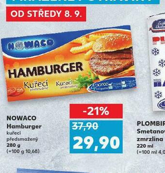 Kaufland Nowaco hamburger nabídka