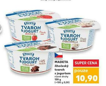 Kaufland Madeta jihočeský tvaroh s jogurtem nabídka