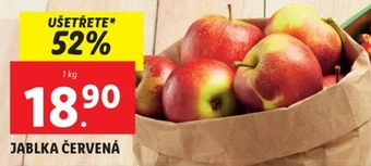 Lidl JABLKA ČERVENÁ nabídka
