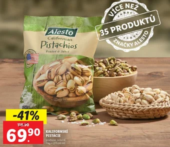 Lidl KALIFORNSKÉ PISTÁCIE nabídka