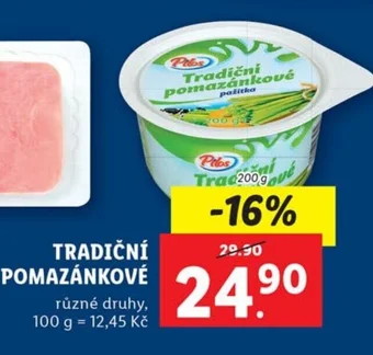 Lidl TRADIČNÍ POMAZÁNKOVÉ nabídka