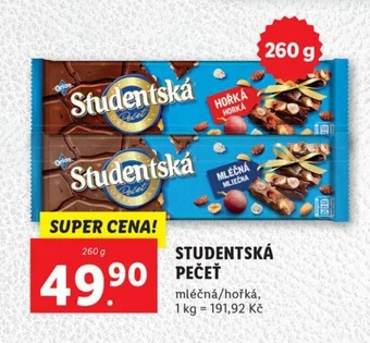 Lidl STUDENTSKÁ PEČEŤ nabídka