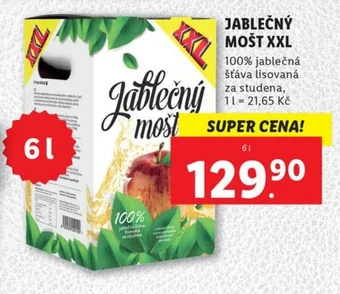 Lidl JABLEČNÝ MOŠT XXL nabídka