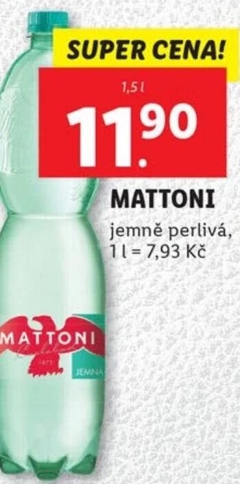 Lidl MATTONI nabídka