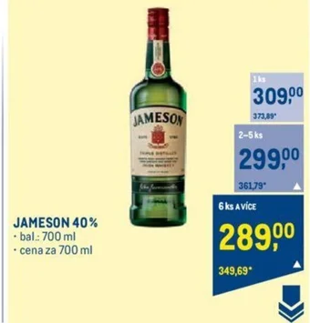 Makro JAMESON 40% nabídka