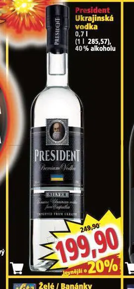 Norma President ukrajinská vodka nabídka
