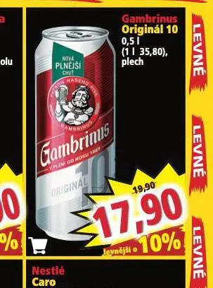 Norma Pivo gambrinus originál nabídka