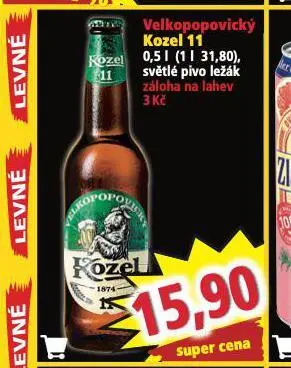 Norma Pivo velkopopovický kozel 11 nabídka