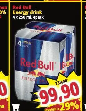 Norma Red bull energy drink nabídka