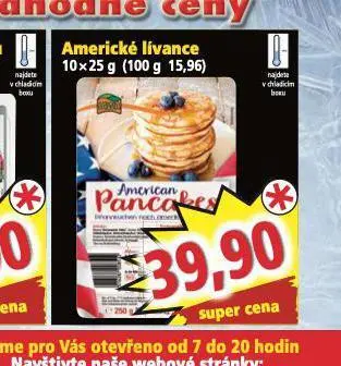 Norma Americké lívance nabídka