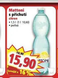 Norma Mattoni s příchutí citron nabídka