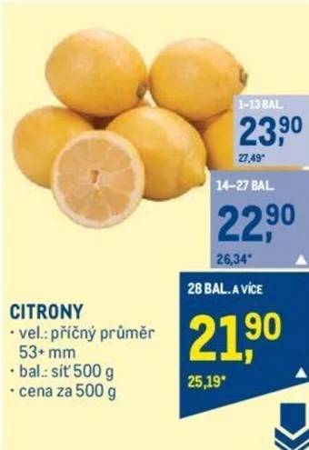 Makro CITRONY nabídka