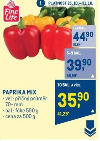 Makro PAPRIKA MIX nabídka
