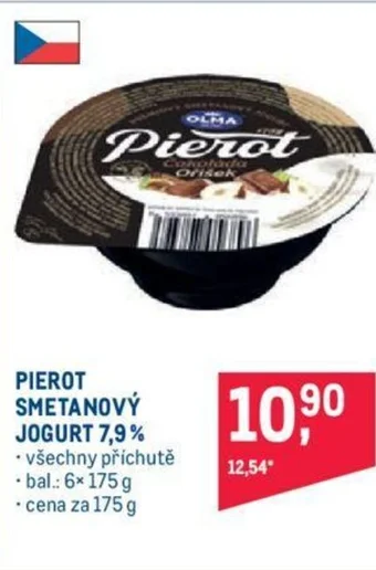 Makro PIEROT SMETANOVÝ JOGURT 7,9% nabídka