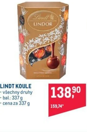 Makro LINDT KOULE nabídka