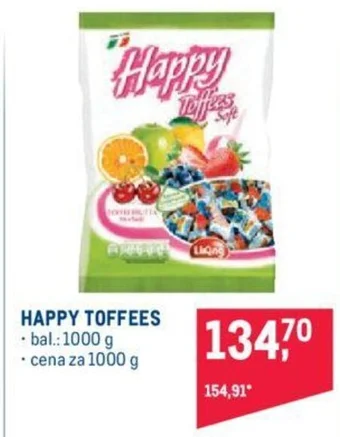 Makro HAPPY TOFFEES nabídka