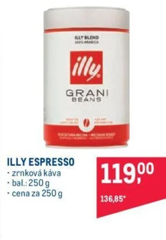 Makro ILLY ESPRESSO nabídka