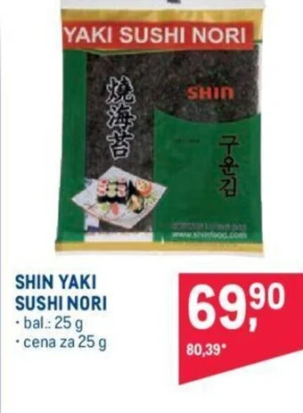 Makro SHIN YAKI SUSHI NORI nabídka