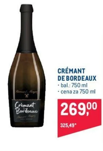 Makro CRÉMANT DE BORDEAUX nabídka