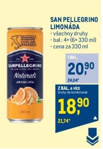 Makro SAN PELLEGRINO LIMONÁDA nabídka