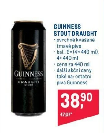 Makro GUINNESS STOUT DRAUGHT nabídka
