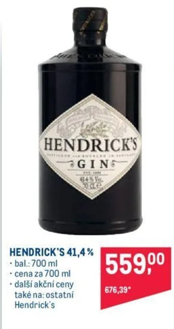 Makro HENDRICK'S 41,4% nabídka