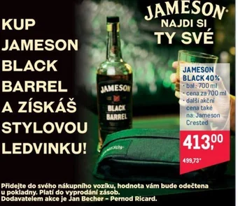 Makro JAMESON BLACK 40% nabídka