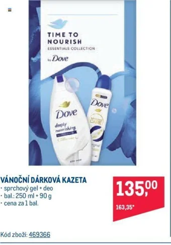 Makro Dove VÁNOČNÍ DÁRKOVÁ KAZETA nabídka