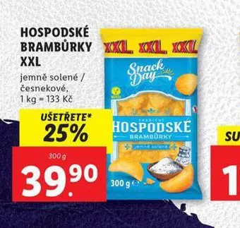 Lidl Hospodské brambůrky xxl nabídka