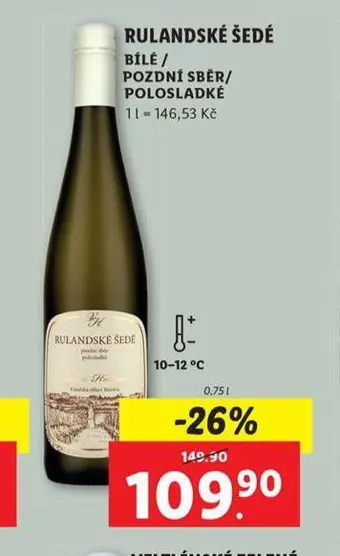Lidl Rulandské šedé nabídka