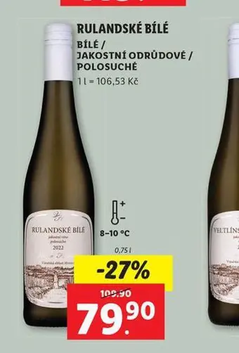 Lidl Rulandské bílé nabídka
