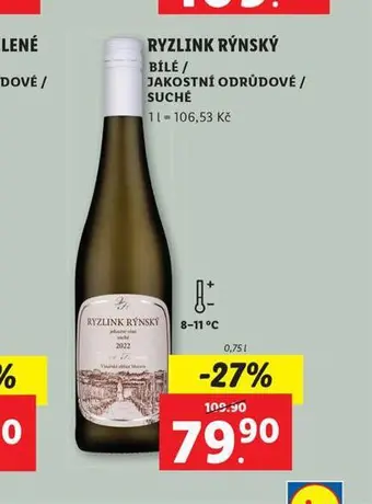 Lidl Ryzlink rýnský nabídka