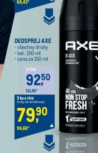 Makro DEOSPREJ AXE nabídka