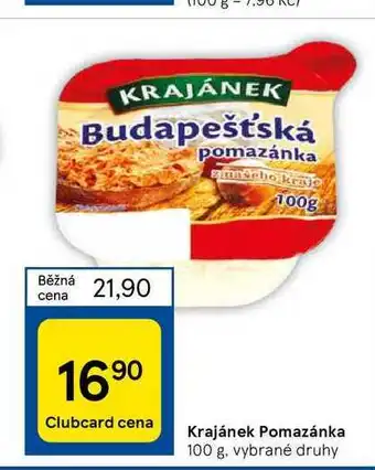 Tesco Krajánek pomazánka 100 g nabídka