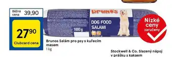 Tesco Brunos salám pro psy s kuřecím masem 1 kg nabídka