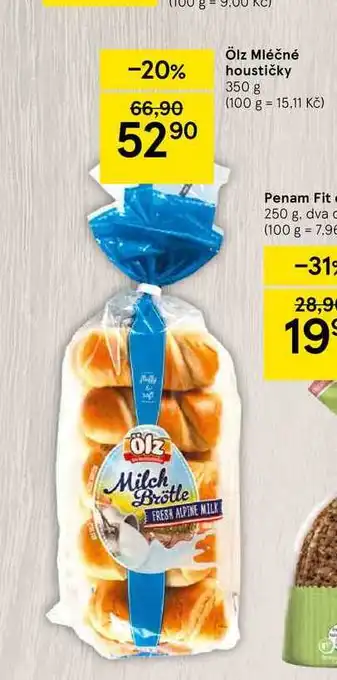 Tesco Ölz mléčné houstičky 350 g nabídka