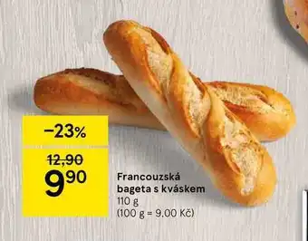 Tesco Francouzská bageta s kváskem 110 g nabídka