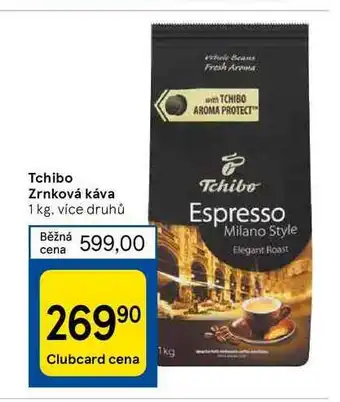Tesco Tchibo zrnková káva 1 kg nabídka