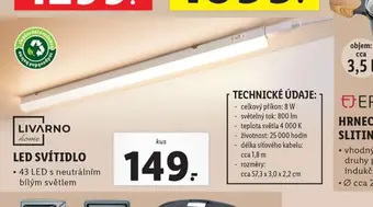 Lidl Led svítidlo nabídka