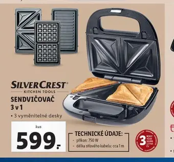 Lidl Sendvičovač 3v1 nabídka