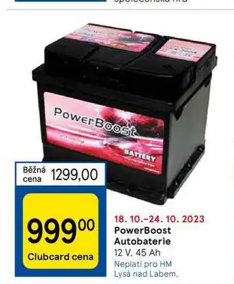 Tesco Powerboost autobaterie 12 v, 45 ah 1 ks nabídka