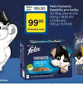 Tesco Felix fantastic kapsičky pro kočky 12 x 85 g nabídka