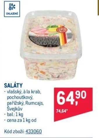 Makro SALÁTY nabídka
