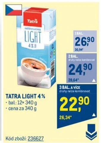 Makro TATRA LIGHT 4% nabídka