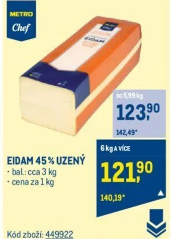 Makro EIDAM 45% UZENÝ nabídka