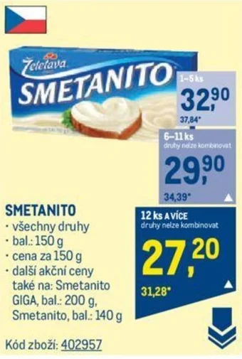 Makro SMETANITO nabídka